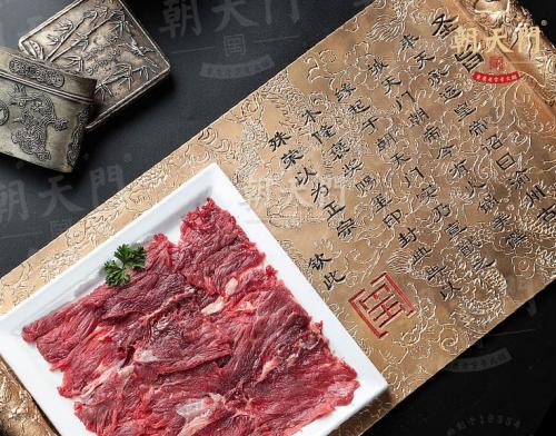 朝天门火锅手切黄牛肉菜品图 朝天门火锅手切黄牛肉菜品图