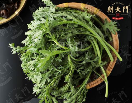 朝天门火锅加盟店茼蒿菜品图 朝天门火锅加盟店茼蒿菜品图